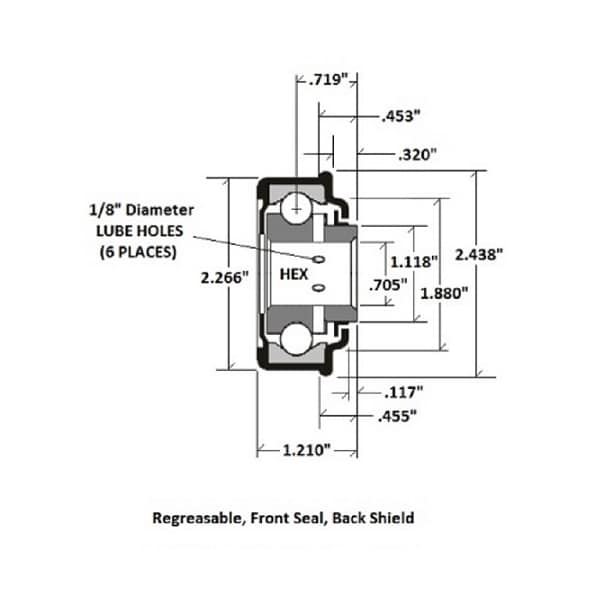 Flanged Bearing 1SP-B1062-2